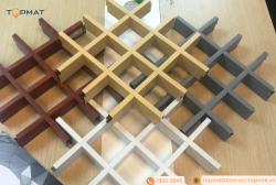 Bảng báo giá TRẦN NHÔM CARO CELL 100x100mm, 150x150mm,... Austrong, Basi