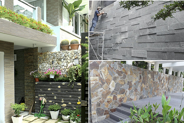 Đá ốp tường ngoài trời