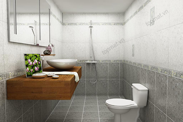 Keo dán gạch được sử dụng ốp tường, lát sàn nhà tắm để chống thấm