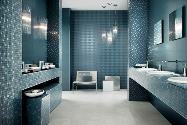 mẫu gạch mosaic phòng tắm