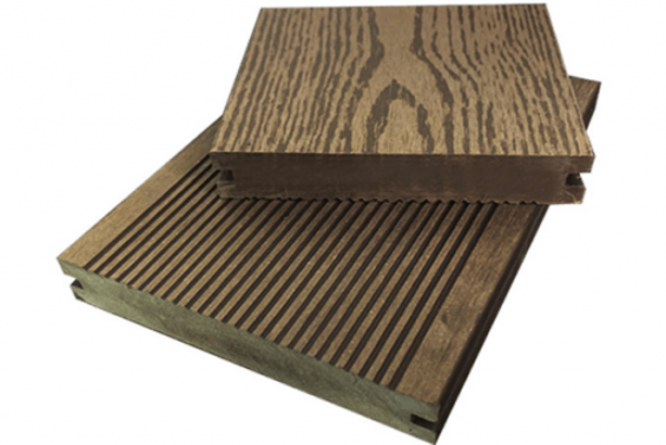 Sàn gỗ nhựa hồ bơi, ban công Ecowood ngoài trời 1 lớp vân 3D EW-3D02