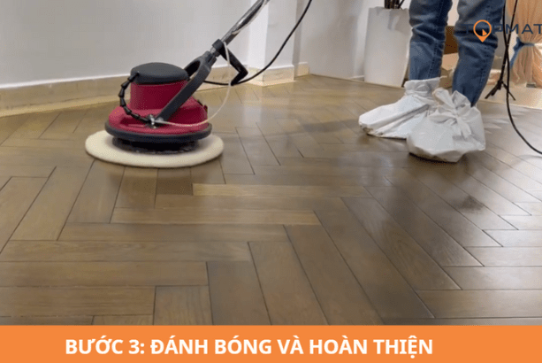 thi công dầu dưỡng gỗ protego cho sàn gỗ 4