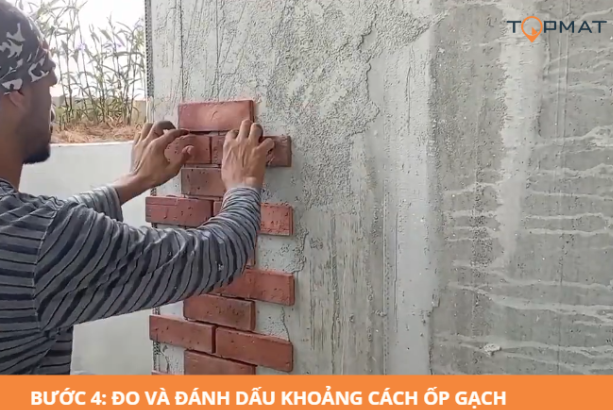 thi công gạch giả cổ ốp tường 5