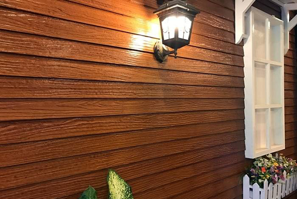 gỗ xi măng ốp tường trang trí