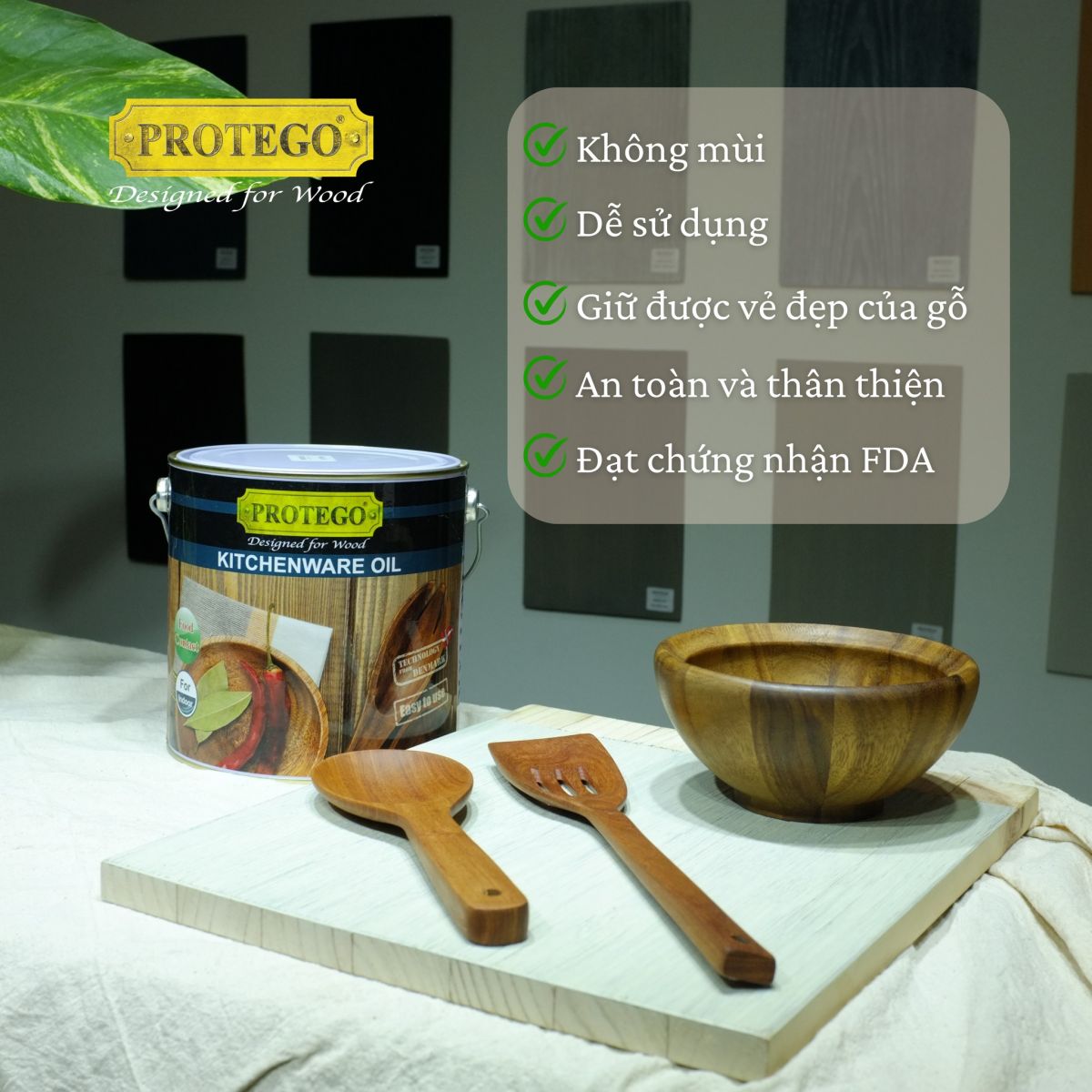 dầu dưỡng gỗ protego kitchenware oil