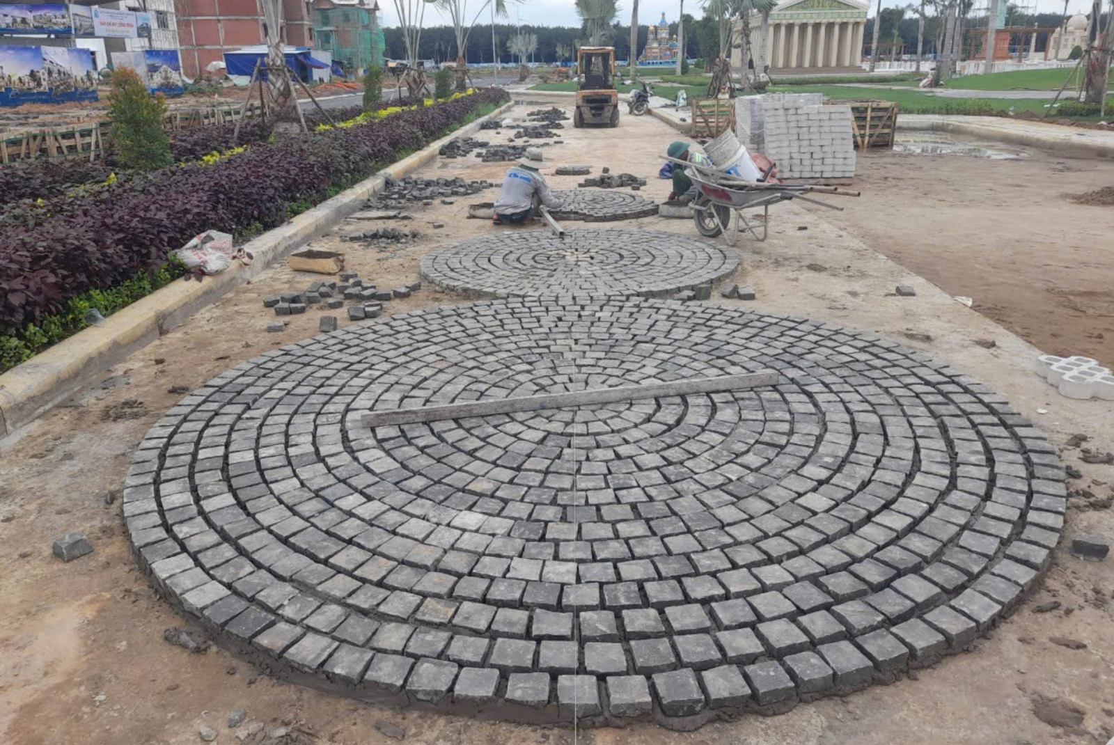 Mẫu đá bazan lát vỉa hè