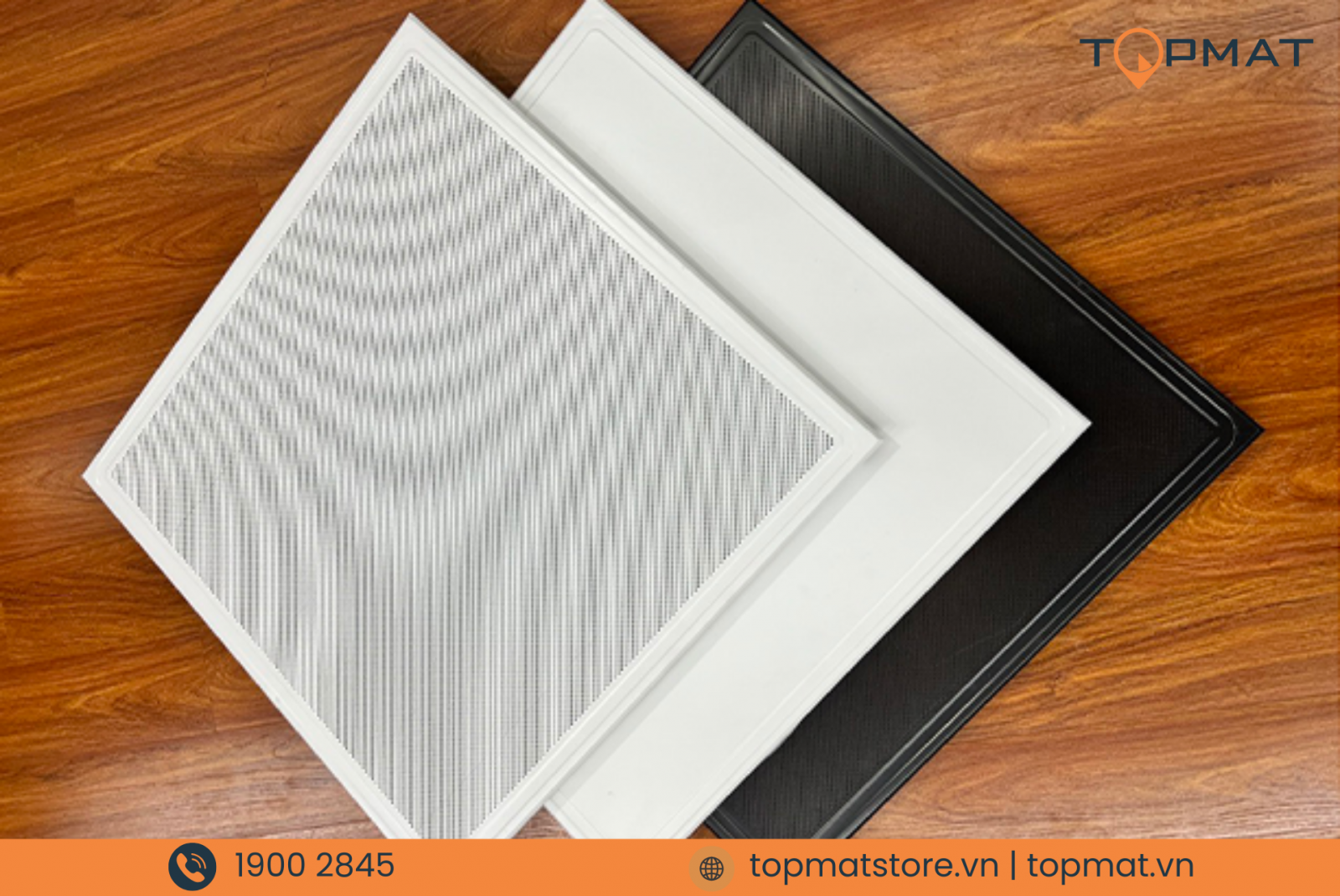 Tấm trần nhôm clip in 600x600 3 màu