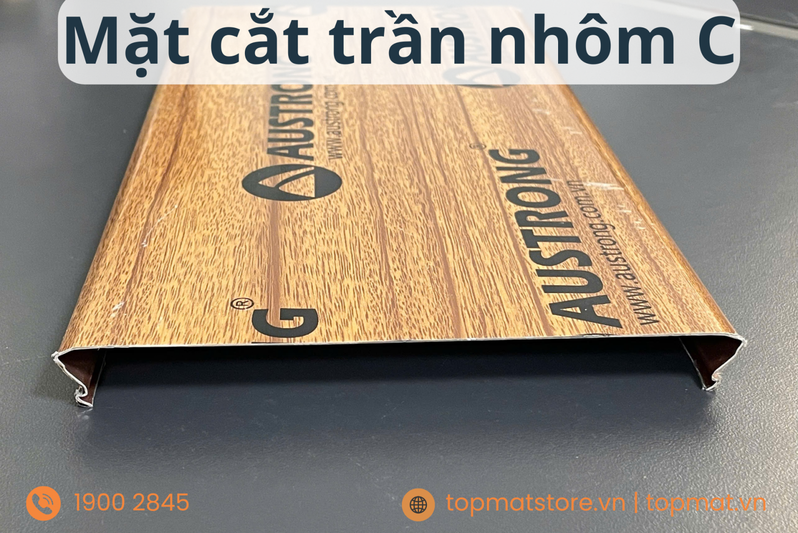 Mặt cắt trần nhôm C