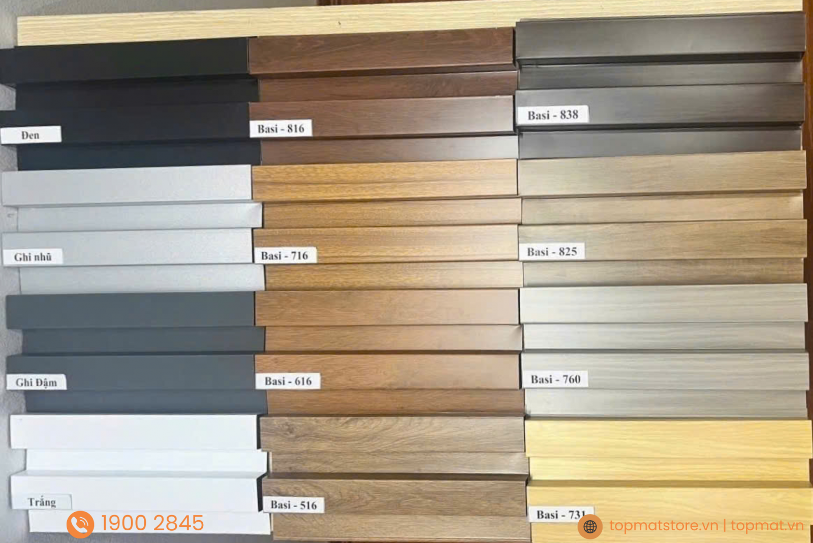 Trần nhôm sóng Basi đa dạng màu sắc