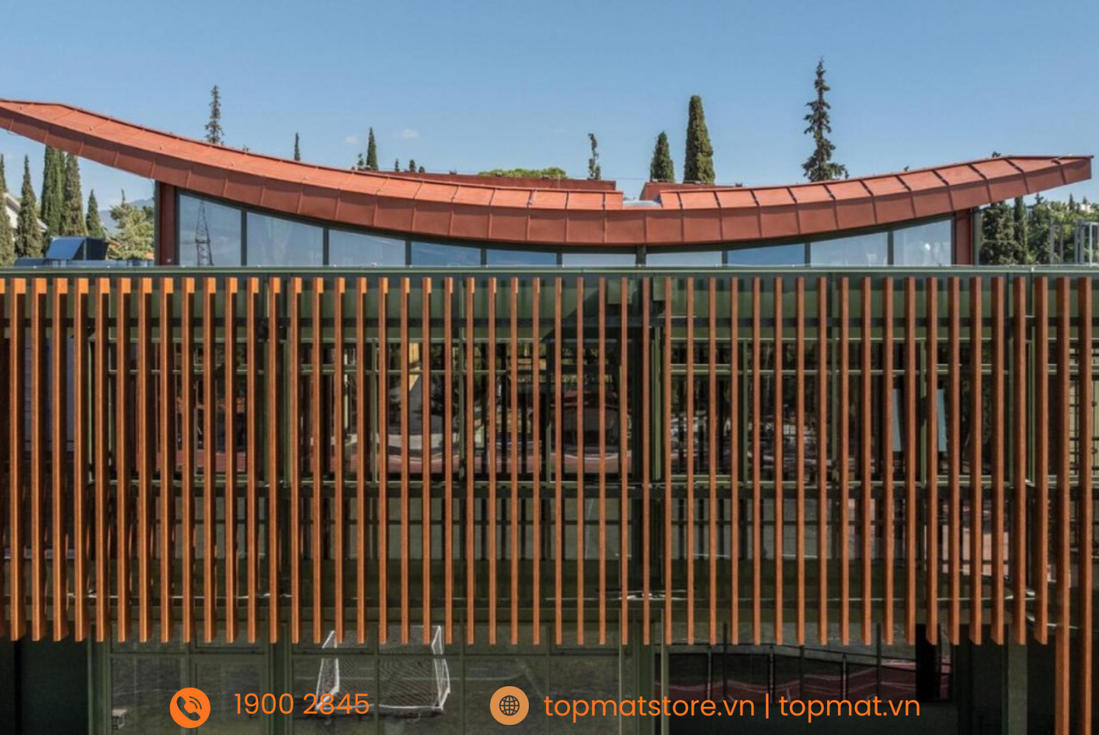 Lam nhôm trang trí hình hộp đơn giản, hiện đại