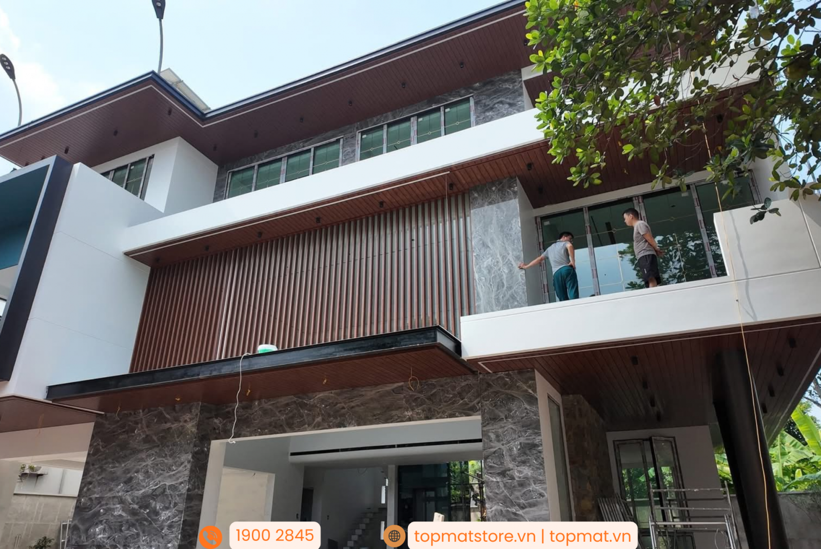 Lam nhôm chống nắng mặt tiền, ban công, chống nắng gắt, điều hòa nhiệt độ