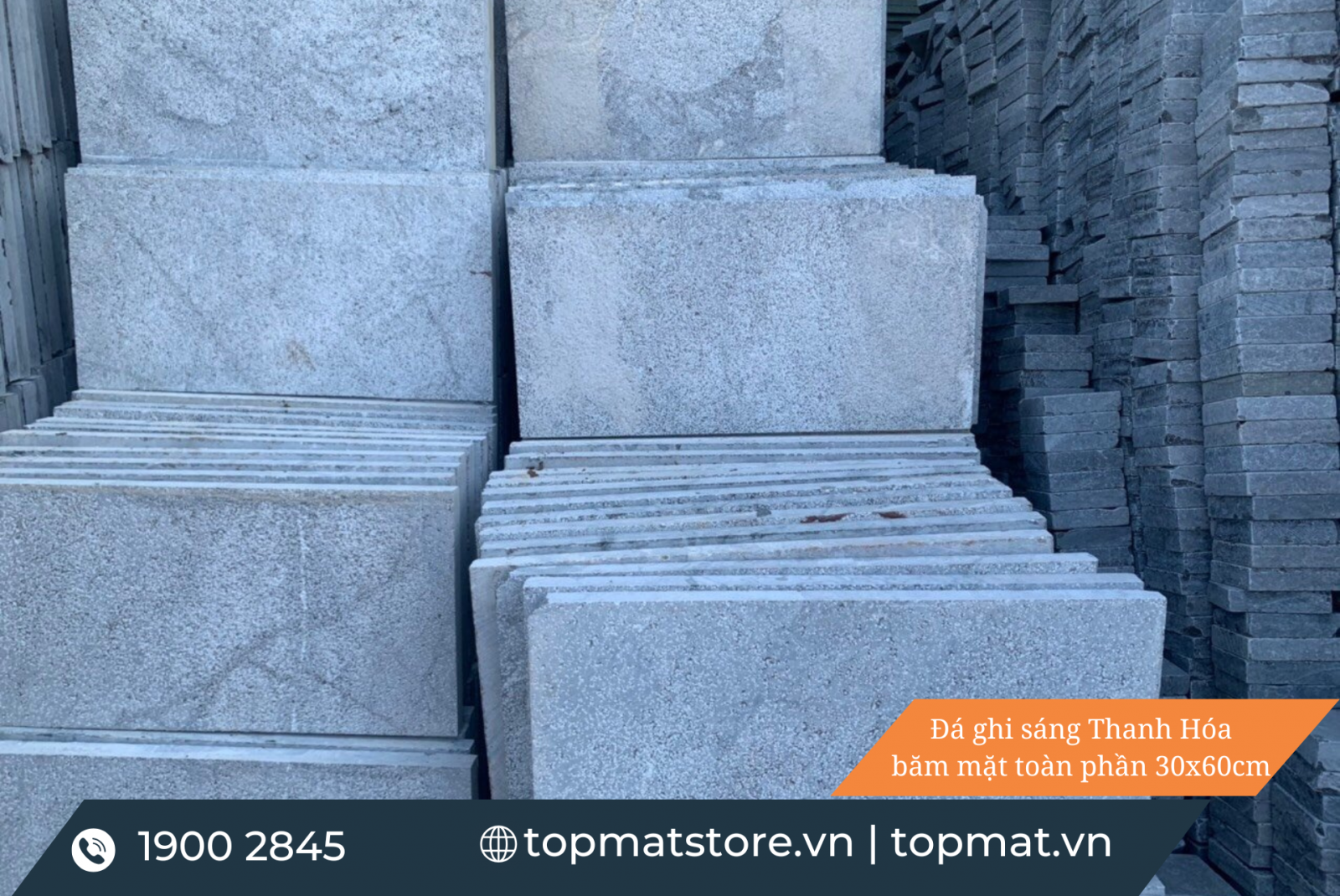 Đá ghi sáng Thanh Hóa băm mặt toàn phần