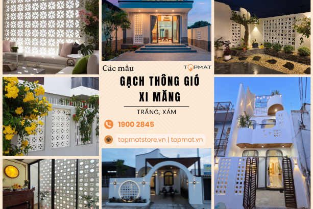 Các mẫu gạch thông gió (bông gió) xi măng hot nhất 2026
