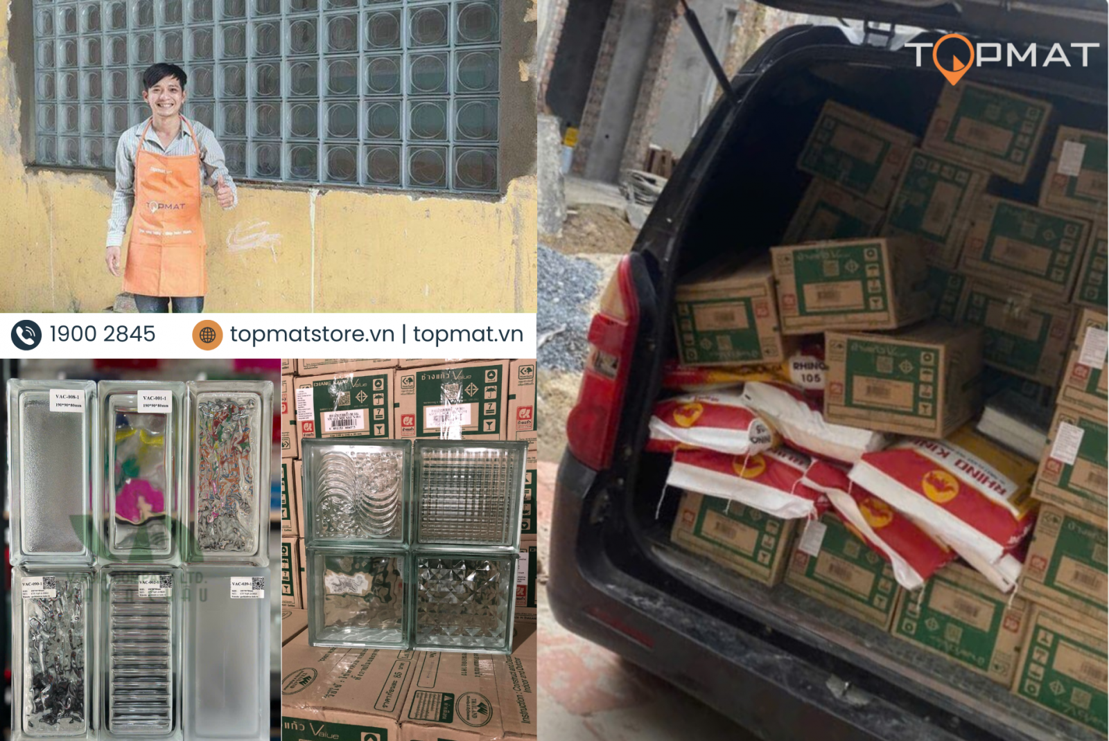 Topmat giao hàng tận nơi  khách hàng toàn quốc