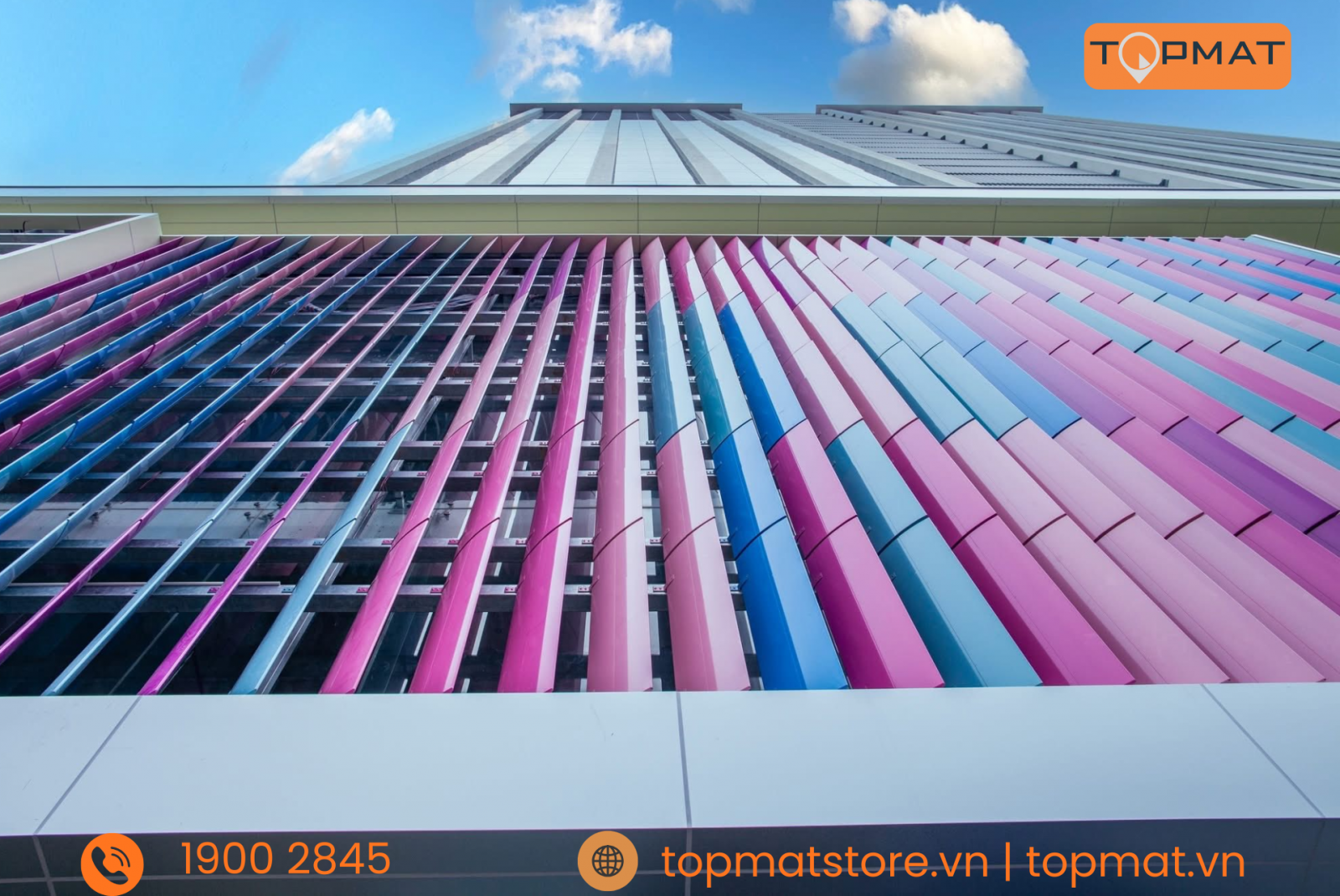 Mẫu lam nhôm đẹp trang trí mặt tiền công trình cao cấp