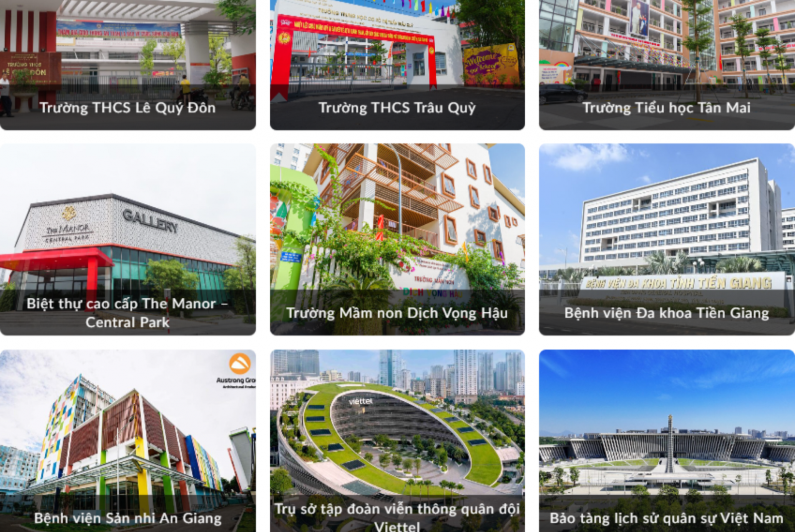 Các công trình lớn toàn quốc sử dụng lam nhôm Austrong