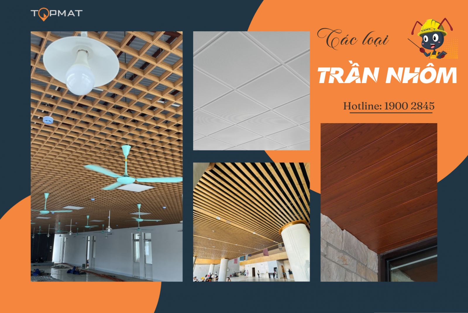 Các loại trần nhôm 