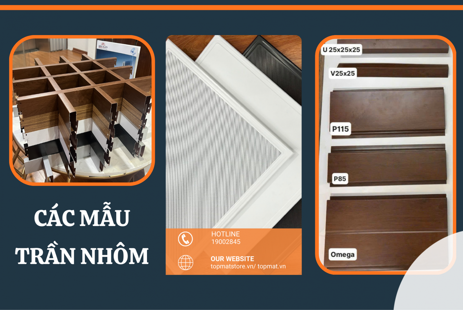 Các mẫu trần nhôm đang được ưa chuộng hiện nay